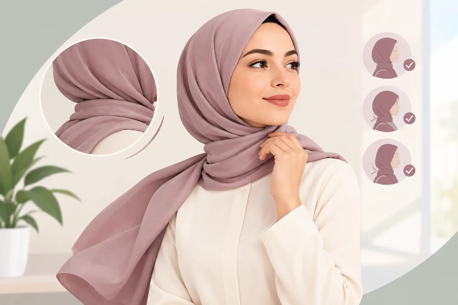 Soft Eşarp Kayar mı? Gün Boyu Sabit Kullanım