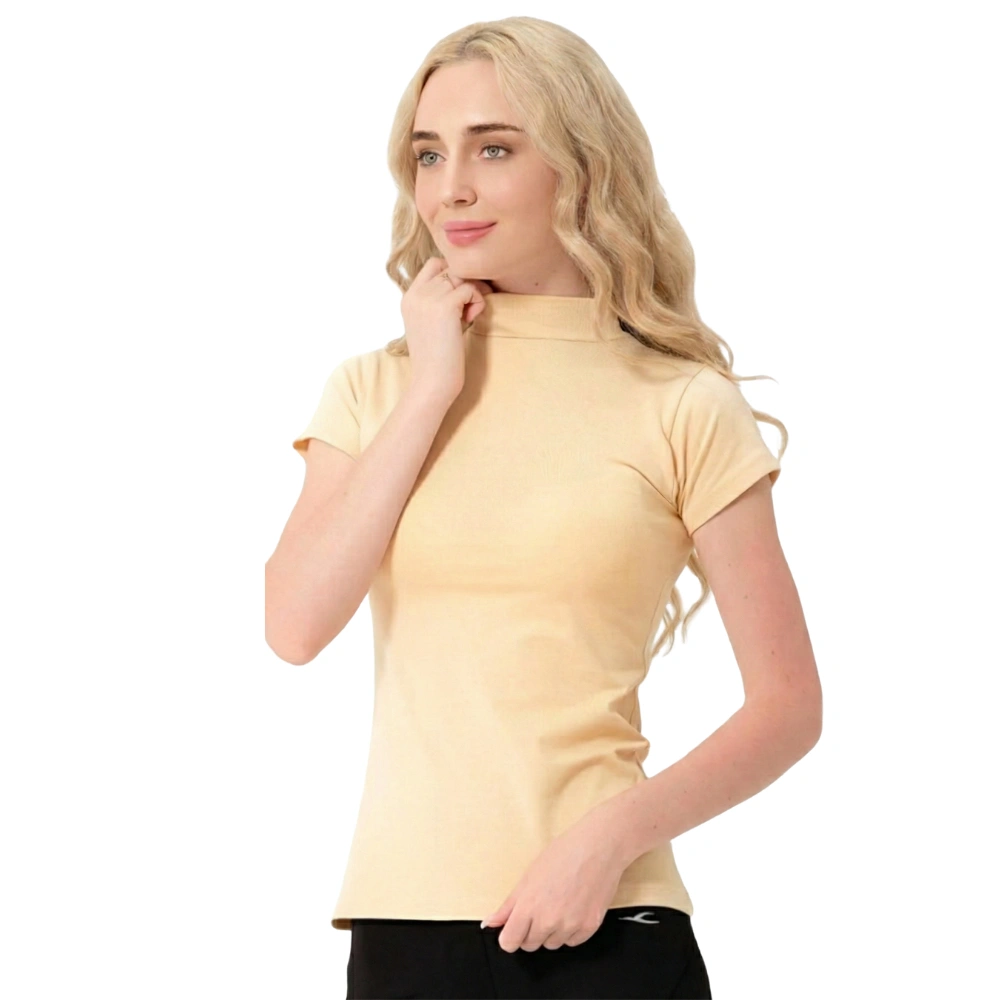 Atilla Ten Rengi Kısa Kol Yarım Balıkçı Yaka Body